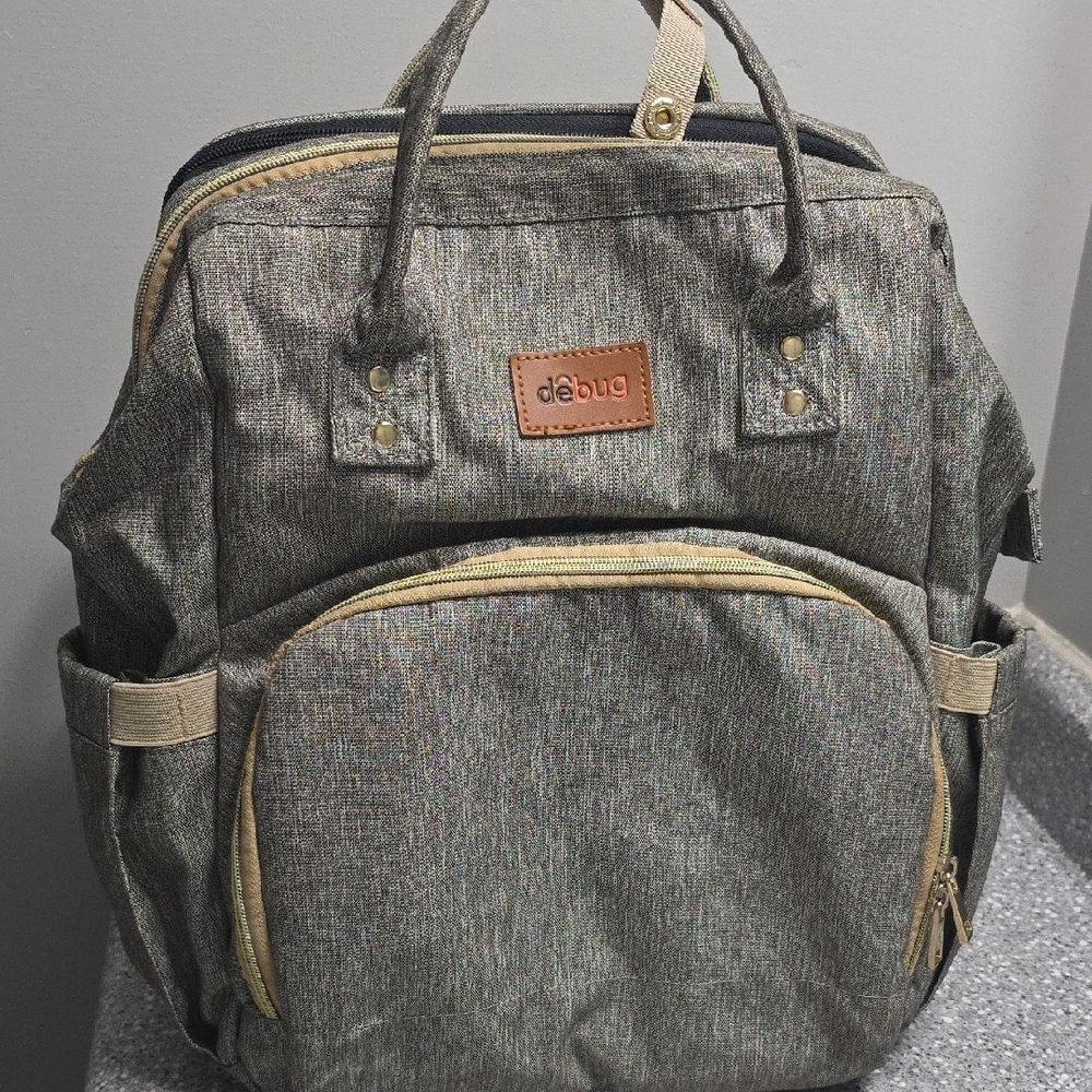 Gray Baby Bag Backpack